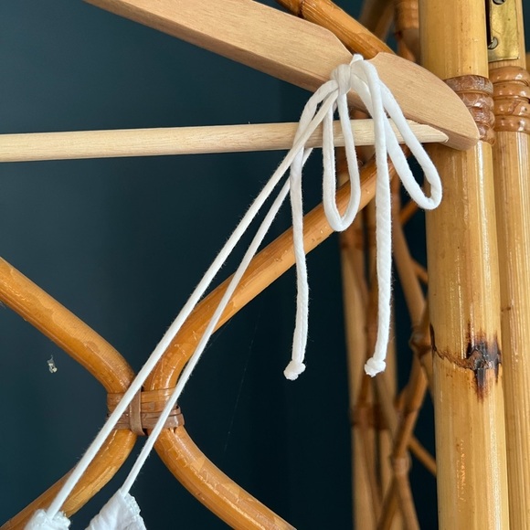 La Ligne Spaghetti Dress White Eyelet Cotton Small - Picture 6 of 12